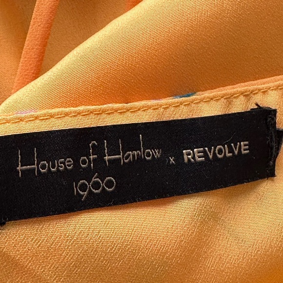 HOUSE OF HARLOW 1960 x Revolve Maxi Dress Zoe Halter Tropical Floral - Picture 12 of 16